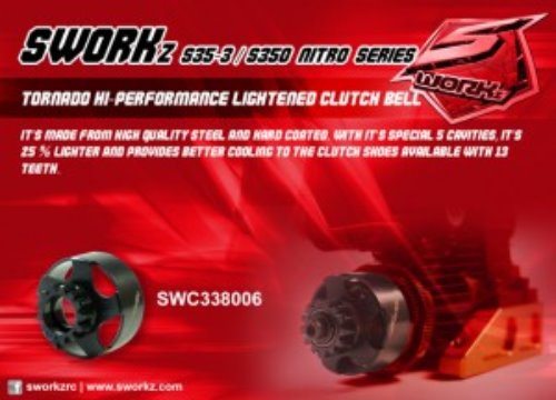 [SWC-338006] SWorkz Tornado Hi-performance Lightened Clutch Bell 13T