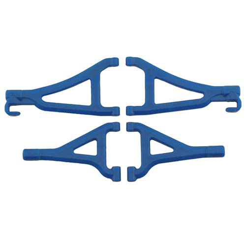 [#80695] 1/16 Mini E-Revo Front Upper &amp; Lower A-arms (Blue)