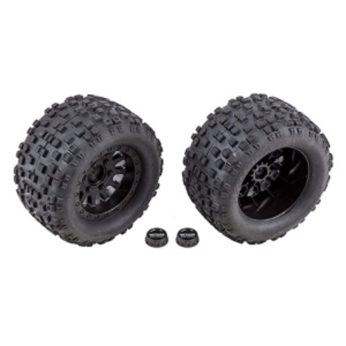 AA25841 Rival MT10 Tires and Method Wheels, mounted, hex, black