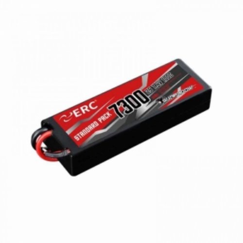 SUNPADOW ERC Lipo Battery 7300mAh 2S1P 7.4V 100C (#ERC7300)하드케이스, Deans/TRX