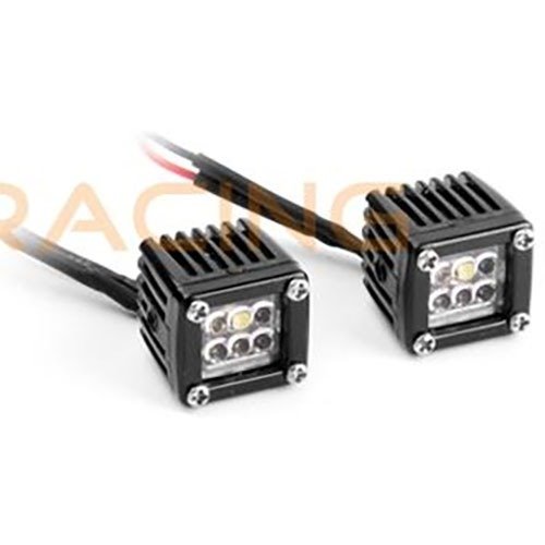[#GRC/G157CD] [2개] 1/10 6 Round Lens Square Spotlights w/LED Lights for Axial SCX10 III