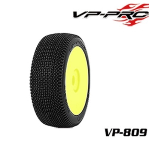 [VP809G-M3-RY](1:8 버기 타이어+휠)경기용 VP-809 Blade Evo M3 RY Rubber Tyre[glued] 한봉지 2개포함
