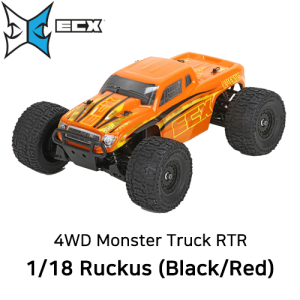 [ECX01000T2][러커스1/18 전동몬스터]RUCKUS 1/18 Scale 4WD Monster Truck