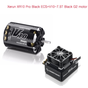Xerun XR10 Pro Black 160A ECS+V10-7.5T Black G2 motor 최고급콤보세트