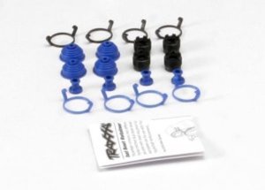 AX5378X Pivot ball caps (4)/ dust boots rubber (4)/ dust plugs rubber (4)/ dust boot retainers black (4) blue (4)