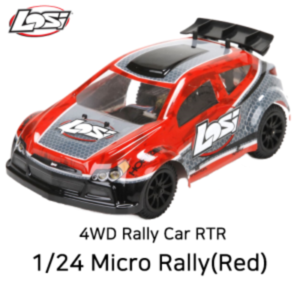 Losi 1/24 Micro Rally X 4WD RTR w/DX2E 2.4GHz Radio (Red)