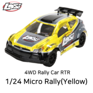 Losi 1/24 Micro Rally X 4WD RTR w/DX2E 2.4GHz Radio (Yellow)