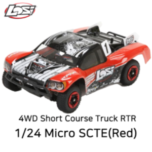Losi 1/24 Micro SCTE 4WD RTR w/DX2E 2.4GHz Radio (Red)