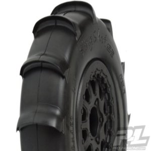 Sling Shot SC 2.2/3.0 XTR Tires(2) for Slash Rear, Slash 4x4 and Blitz* Front or Rear. Mounted on Renegade Black Wheels