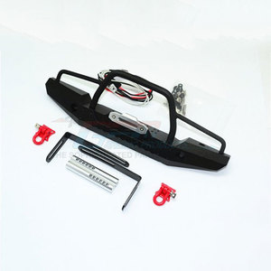 Aluminum Front Bumper w/Led Lights for Crawlers (A)