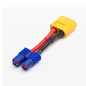 [#BM0165]Connector Adapter - XT90 Male to EC3 Female (5cm/12AWG)
