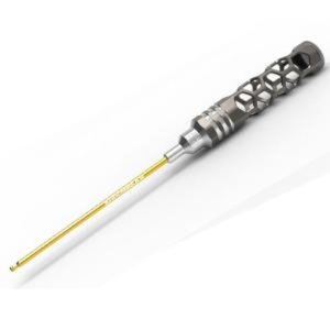 [AM-420125]BALL DRIVER HEX WRENCH 2.5 X 120MM V2 (Spring Steel &amp; Titanium Nitride Coated)