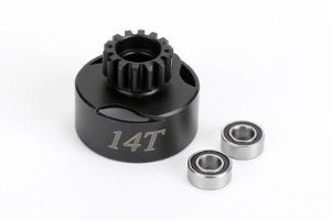 Alpha Clutch Bell 14T with vented + Bearing 5*10mm(2pcs)