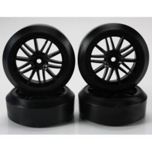 (본딩완료 / 한대분) 1:10 Scale KF Starlight Drift Tire Set-Black (4)