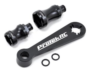 PTK-2024   ProTek RC Aluminum Hex Wheel and Flywheel Wrench (Buggy, Truggy 17mm &amp; 23mm)