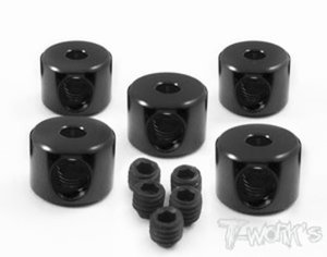 [TA-020BK]Aluminum 2mm Bore Collar ( Black)each 5pcs