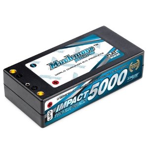 IMPACT FD2 Li-Po Battery 5000mAh/7.4V 110C Shorty Flat Hard Case