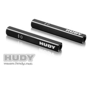 [107702]HUDY CHASSIS DROOP GAUGE SUPPORT BLOCKS (10 MM) FOR 1/10 (2)