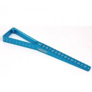 [#YT-0055BU] 2 in 1 Ride Height &amp; Droop Gauge (Blue) for 1/10 Touring