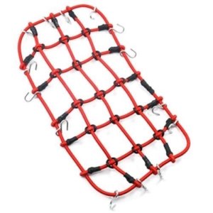 [#YA-0560RD] 1/10 RC Crawler Scale Accessory Luggage Net 200mm x 110mm Red