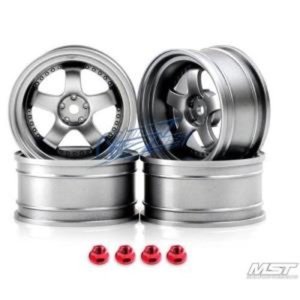 MST Paint silver SP1 1/10 Drift Car Wheels offset 7 (4 PCS)