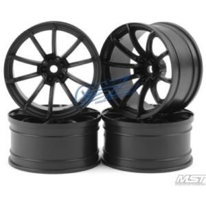 MST Flat black GTR wheel offset 9 (4 PCS)