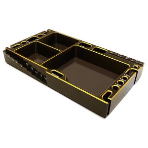 Universal Workbench Organizer 145x80x20mm Workstation Tray (Gold)