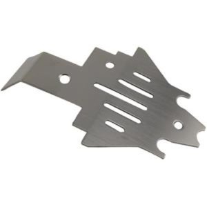 (TRX-4 옵션파트) Stainless Steel Center Gear Box Bottom Protector Mount - Silver for (TRX-4) Skid Plate