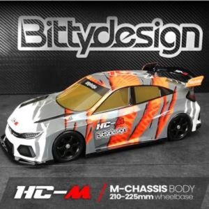 [BDFWD-HCM](M 샷시 바디) BITTY DESIGN - HC-M, 1/10 M-Chassis Body (Clear)