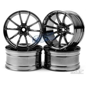 MST Silver black GTR wheel offset 9 (4 PCS)