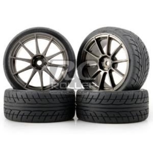 [103021SG]MST Silver grey 5H wheel w/ AD realistic tire (4)