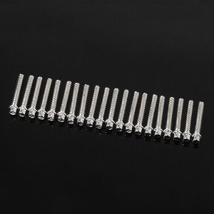 [#Z-S1727] [20개입] Miniature Scale Hex Bolts (M2 x 12mm) (Silver) (스케일 볼트)