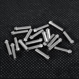 [#Z-S0691] Miniature Scale Hex Bolts (M3 x 12mm) (Silver)