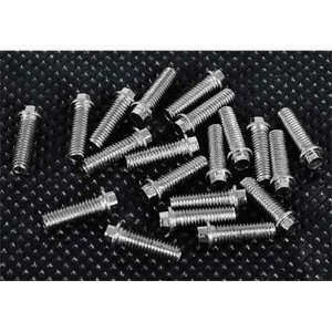 [#Z-S0693] Miniature Scale Hex Bolts (M3 x 10mm) (Silver)