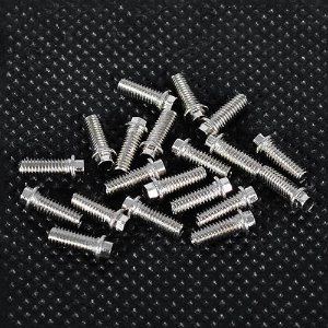 [#Z-S0695] Miniature Scale Hex Bolts (M3 x 8mm) (Silver)