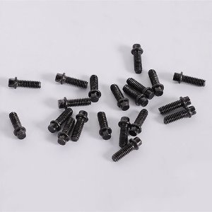 [#Z-S1198] Miniature Scale Hex Bolts (M2 x 6mm) (Black)