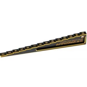 [AM-171011]Chassis Ride Height Gauge Stepped 2mm to 15mm Black Golden