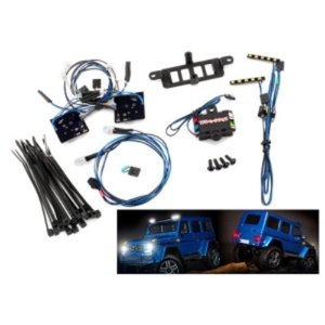 AX8899 TRX-4,TRX-6 LED light set (contains headlights, tail lights, roof lights, and distribution block) (fits #8811 or #8825 body, requires #8028 power supply)