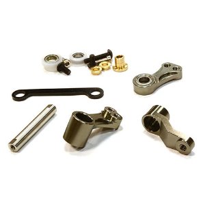 Billet Machined Steering Bell Crank for Tamiya Scale Off-Road CC01 (Gun)