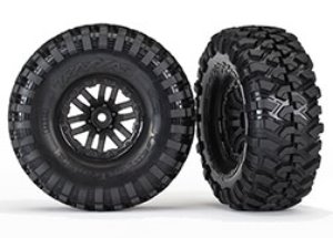 AX8272 Tires and wheels, assembled, glued (TRX-4 wheels, Canyon Trail 1.9 tires) (2) 디펜더 순정