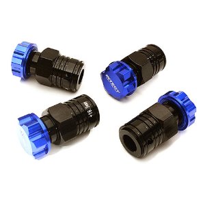 Machined Extended +16.5 Wheel Adapter 24mm Hex(4) for Losi 1/5 Desert Buggy XL-E (Blue)