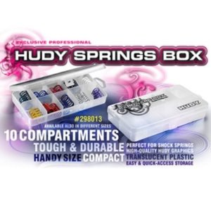 [298013] HUDY Springs Box - 10-Compartments - 178 x 93mm (휴디 스프링 &amp; 파트 보관 박스)