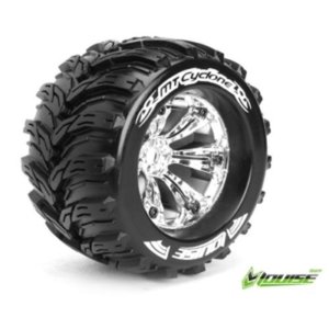 [L-T3220CH] MT-CYCLONE SPORT Compound / Chrome Rim / 1/2&quot; OFFSET (2) 1/8 Scale Traxxas Style Bead 3.8” Monster Truck(반대분) 레보,써밋,이맥스,세비지,E6