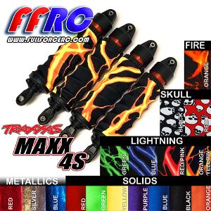 [4개 한대분] Traxxas 1/10 Maxx Shock Boots (Fire Orange)