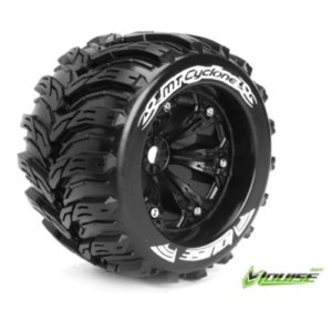 [L-T3220BH] SPORT Compound / Black Rim / 1/2&quot; OFFSET (2) 1/8 Scale Traxxas Style Bead 3.8인치 Monster Truck (반대분)