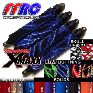 [#XMX018LGRN] [4개입] Traxxas 1/6 X-Maxx Shock Boots (34mm OD｜145mm long) - Lightning Green