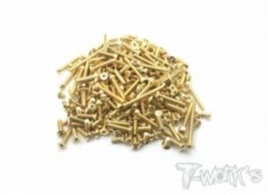 Gold Plated Steel Screw Set 156pcs. (TEKNO NB48 2.0) (#GSS-NB482.0)