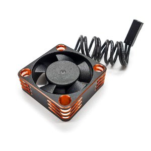 30x30x10mm aluminium high speed cooling fan (Orange)