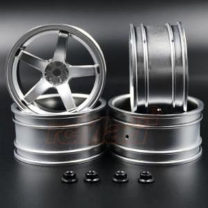 MST 드리프트 휠 (한대분) Flat silver 5 spokes wheel offset 5 (4)