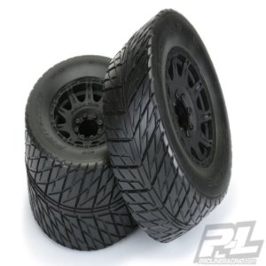 AP10167-10 Street Fighter HP3.8&quot;BELTED TiresMounted Raid Black 8x32 Removable Hex Wheels